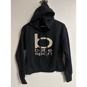 Bebe Sport Animal Print Logo Hoodie Hooded SweatShirt Plus Size Small Y2k